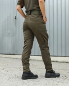 Штани джинси жіночі стрейч канвас ХБ хакі 54 - зображення 3