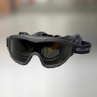 Маска балістична Swiss Eye F-Tac, Чорна, Лінзи: прозорі, помаранчеві, затемнені, тактичні окуляри - зображення 1