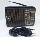 Радиоприемник Golon RX-608ACW работа от сети и батареек Black 105 х 160 х 60 мм (608RXRDPRM) TIN66