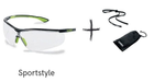 Тактичні окуляри Uvex Sportstyle прозорі в наборі з сумкою та ремінцем (9193265набір) - зображення 1
