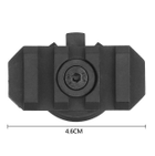 Планка Пикатинни поворотная 360° на рельсы шлема (2 шт) + ключ, Черный (HL-ACC-51-BK) - изображение 6