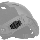 Рейки кріплення на шолом каску + 2 поворотні планки Picatinny 360°, Black - зображення 5