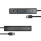 USB-хаб Axagon USB 3.0 7-in-1 (HUE-SA7BP) - зображення 3