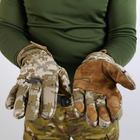 Тактичні зимові рукавички Softshell Піксель L - зображення 5