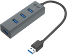 Hub USB i-Tec Metal USB 3.0 4-w-1 (U3HUBMETAL403) - obraz 1