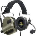 Активні навушники тактичні з гарнітурою мікрофоном Earmor M32 Coyote Olive - зображення 1