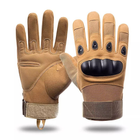 Тактические перчатки полнопалые Песочные, размер М, Oakley / Закрытые военные перчатки - изображение 1