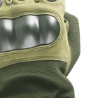 Тактические перчатки полнопалые Зеленые, размер L, Oakley / Закрытые военные перчатки - изображение 9