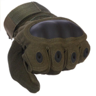 Тактические перчатки полнопалые Зеленые, размер ХL, Oakley / Закрытые военные перчатки - изображение 5