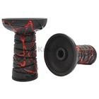 Чаша для кальяна Gusto Bowls Classic Phunnel BLACK Glaze Black-Red
