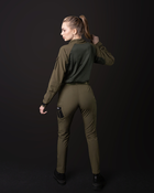 Жіночі брюки карго тактичні BEZET Байрактар хакі - L - зображення 9