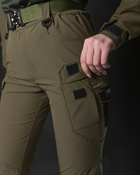 Жіночі брюки карго тактичні BEZET Байрактар хакі - S - зображення 3