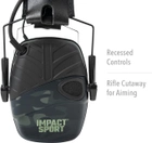 Навушники тактичні активні Howard Leight шумозаглушувачі Impact Sport R-02527 з NRR захистом 22 дБ темний камуфляж - зображення 6