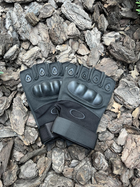 Перчатки Тактические Короткопалые С Защитой Косточек Пальцов XL OAKLEY Черные - изображение 3