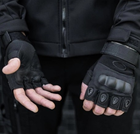 Перчатки Тактические Короткопалые С Защитой Косточек Пальцов XL OAKLEY Черные - изображение 9