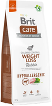 Корм для собак із зайвою вагою Brit Care Dog Hypoallergenic Weight Loss гіпоалергенний з кроликом