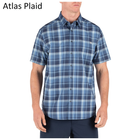 Рубашка 5.11 HUNTER PLAID SHORT SLEEVE SHIRT, 71374 Medium, Dusty Sage Plaid - изображение 4