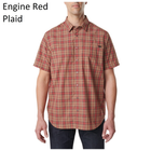 Рубашка 5.11 HUNTER PLAID SHORT SLEEVE SHIRT, 71374 Medium, Pacific Navy Plaid - изображение 6