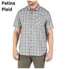 Рубашка с коротким рукавом 5.11 CARSON PLAID SHORT SLEEVE SHIRT 71394 Large, Blueblood Plaid - изображение 3