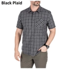 Рубашка с коротким рукавом 5.11 CARSON PLAID SHORT SLEEVE SHIRT 71394 Medium, Pacific Plaid - изображение 4