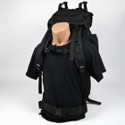Рюкзак тактический каркасный 80 л Oxford 800D Черный - изображение 4
