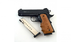 Стартовый пистолет Kuzey 911 SX#4 Black/Brown Wooden Grips - изображение 5