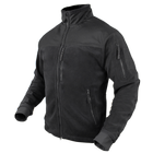 Флісовий тактичний светр Condor ALPHA Mirco Fleece Jacket 601 Medium, Чорний - зображення 1
