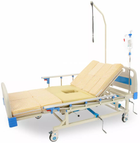 Механічне медичне функціональне ліжко MED1 з туалетом (MED1-H03 стандартне) - зображення 3
