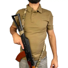 Ремень оружейный одноточечный - двухточечный универсальный с доп. креплением на приклад Пиксель - изображение 5