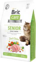 Сухий корм для літніх котів Brit care Cat gf Senior Гіпоалергенний зі смаком курки 2 кг (8595602540945)