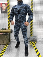 Тактичний військовий комплект Статутний ВМСУ ( Кітель + Штани ), Камуфляж: Піксель, Розмір: M