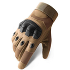 Рукавички тактичні сенсорні BDA; M/8; Койот. Універсальні тактичні рукавички з пальцями. Армійські рукавички - зображення 3