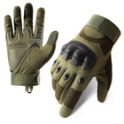 Перчатки тактические сенсорные BDA; L/9; Олива. Универсальные тактические перчатки с пальцами. Армейские перчатки. - изображение 2