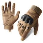 Перчатки тактические сенсорные BDA; L/9; Койот. Универсальные тактические перчатки с пальцами. Армейские перчатки. - изображение 2