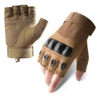 Рукавички тактичні BDA; XL/10; Хакі. Універсальні тактичні рукавички без пальців. Армійські рукавички - зображення 2