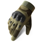 Рукавички тактичні сенсорні BDA; XL/10; Зелений. Універсальні тактичні рукавички з пальцями. Армійські рукавички - зображення 3