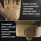 Перчатки тактические сенсорные BDA; L/9; Зеленый. Универсальные тактические перчатки с пальцами. Армейские перчатки. - изображение 6