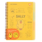 Тетрадь для записей YES А5/80 софт-тач пласт.обл. Line Friends. Sally
