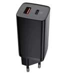 Сетевое зарядное устройство Baseus GaN Lite 65W 1USB + Type-C (CCGAN2L-B01) черное