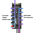 PWM-контролер JEYI для вентиляторов 4pin и ARGB подсветки 3pin хаб питания (6xFan & 5xARGB HUB) - изображение 5