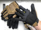 Рукавички тактичні армійські розмір XL Mechanix, тактичні рукавиці з закритими пальцями койот - зображення 3