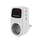Реле-автомат захисту від перепадів напруги Colorway CW-VR16-02D, (16A/3680W) 150V-210V/230V-280V DS2, білий