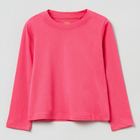 Koszulka z długim rękawem dziewczęca OVS Solid T-Shir Fandango Pin 1822512 110 cm Różowa (8056781593707) - obraz 1