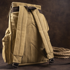 Рюкзак текстильный Vintage Хаки сумка портфель (221470) - изображение 5