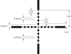 Оптичний приціл Kandar 3-9x40 хрест + монтаж - изображение 7