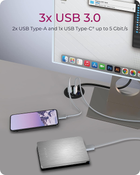 Hub USB Icy Box USB 3.0 7-w-1 (IB-HUB1404A) - obraz 4