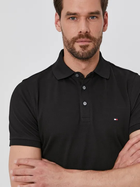 Koszulka polo męska slim fit Tommy Hilfiger MW0MW17770-BDS M Czarna (8720113849854) - obraz 4