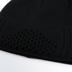 Вязаная зимняя шапка-балаклава черная / Теплый подшлемник размер универсальный - изображение 6