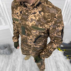 Мужской Костюм SoftShell на Флисе / Водонепроницаемый Комплект Куртка с капюшоном + Брюки пиксель размер S - изображение 4