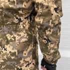 Мужской Костюм SoftShell на Флисе / Водонепроницаемый Комплект Куртка с капюшоном + Брюки пиксель размер S - изображение 5